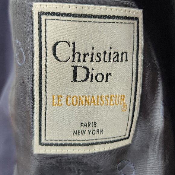 Christian Dior Le Connaisseur Mens 40R Blazer Navy Pure Virgin Wool - Picture 4 of 13